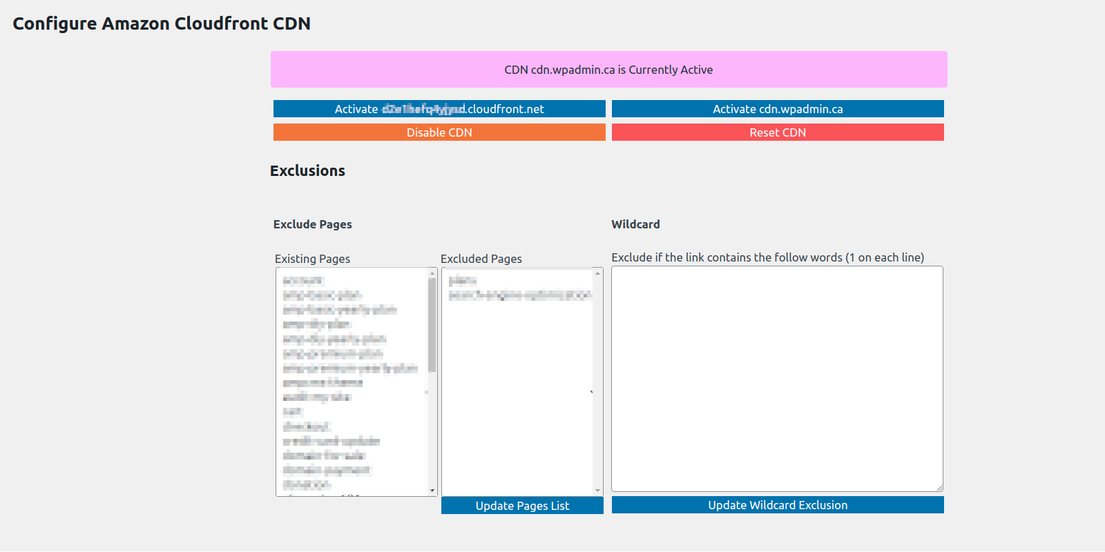 Active Cloudfront distribution